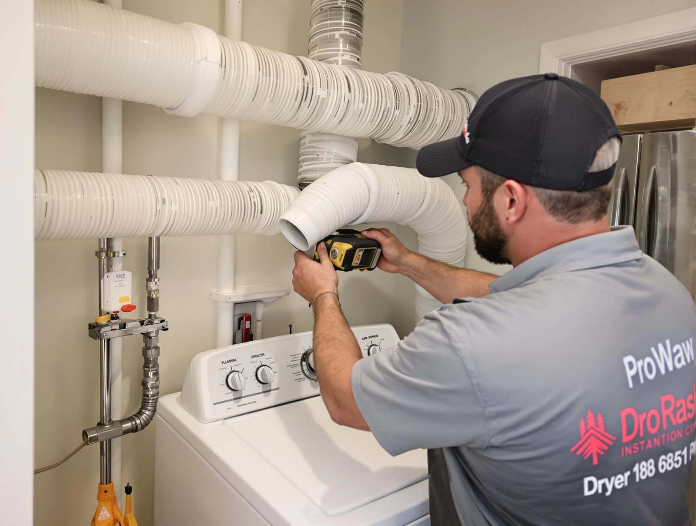 Professional dryer vent hose installation by Beverly Dryer Vent Cleaning in Beverly
