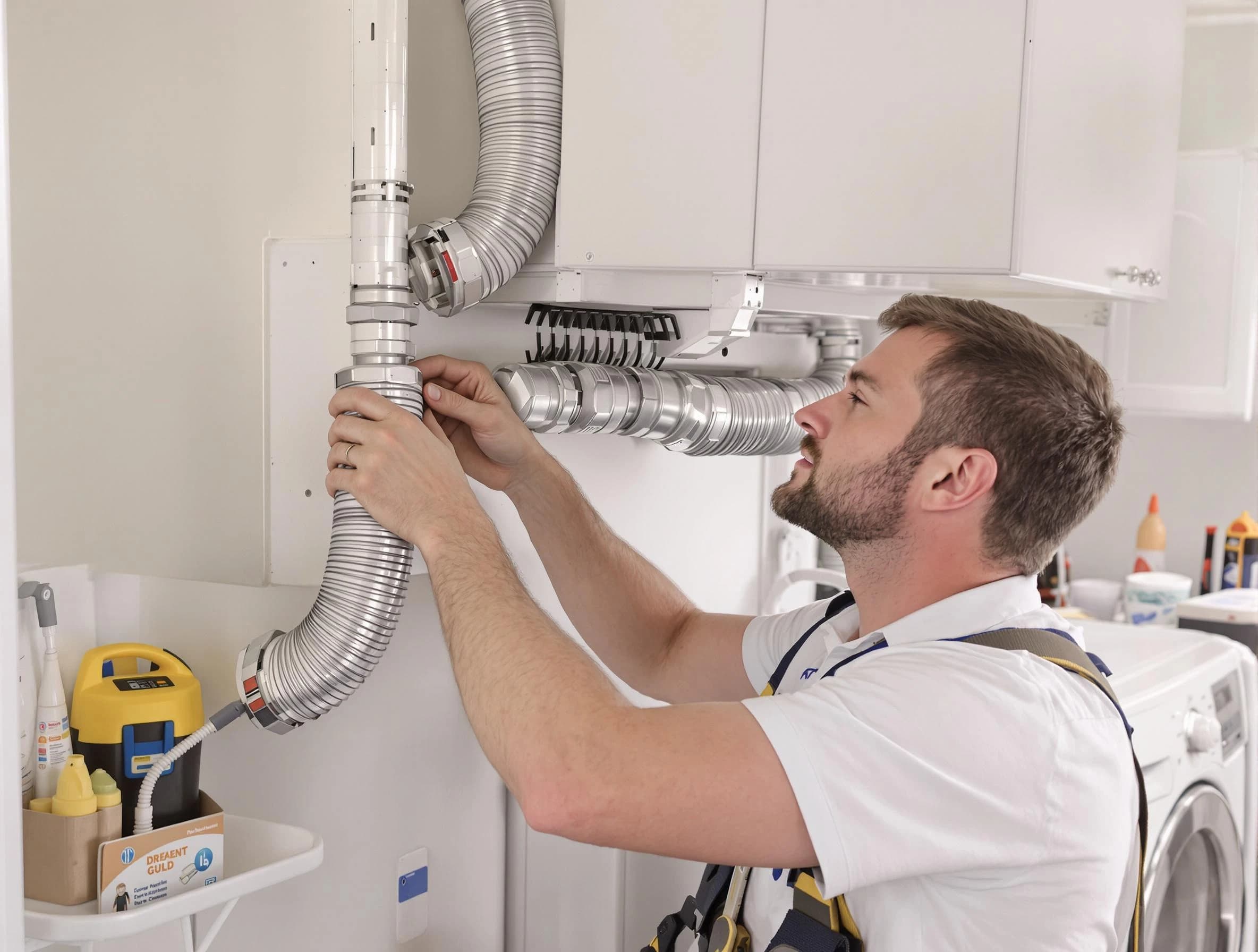 Professional dryer vent repair and installation by Beverly Dryer Vent Cleaning in Beverly