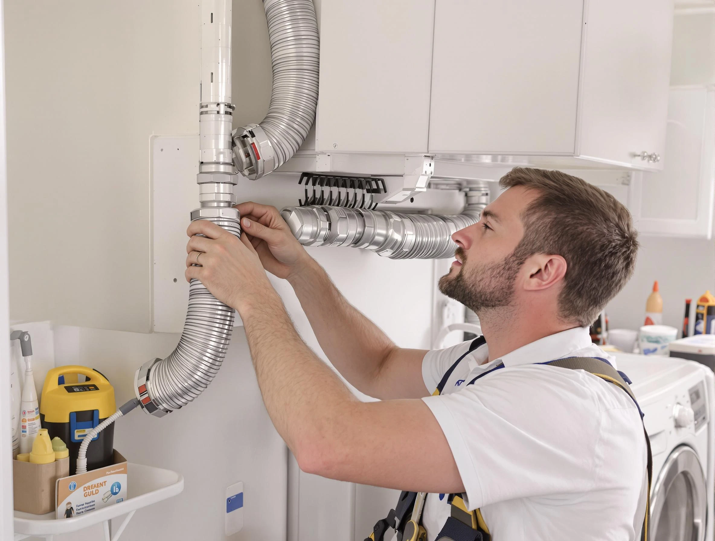 Professional dryer vent repair and installation by Beverly Dryer Vent Cleaning in Beverly